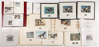 Fifty-eight federal duck stamps and prints