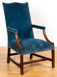 Chippendale mahogany open armchair