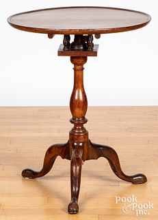 Queen Anne mahogany candlestand, 18th c.