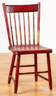 Pennsylvania painted rodback chair, 19th c.