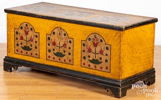 Pennsylvania painted dower chest, ca. 1800