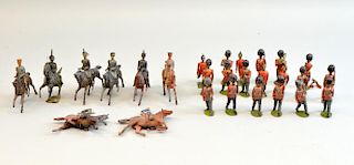 Collection of Britain's Soldiers to include  Scots Guards Pioneers  x 9 and York and Lancashire Regiment x 4 and 3rd Hussars 