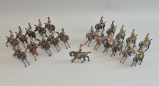 Collection of Britain's soldiers on horseback to include 11th Hussars and Royal Horse Guards,
