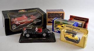 Collection of boxed and unboxed toy cars to include Corgi,