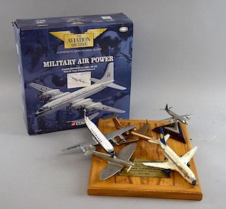 Collection of die-cast model aeroplanes and other related items