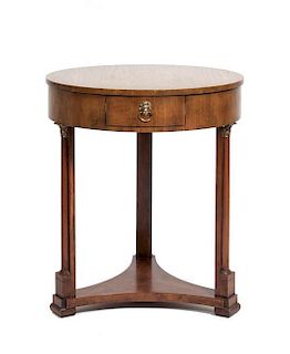 An Empire Style Occasional Table, Height 29 inches.