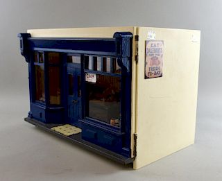 Victorian style dolls shop-front display 32cm x 44cm,