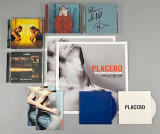 Placebo - Sleeping With Ghosts CD signed by Brian Molko, Stefan Olsdal & Steve Hewitt with separate Covers bonus disc & card 