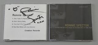 Ronnie Spector Signed Creation Records ﾑShe Talks To Rainbowsﾒ CDR & a released CD.