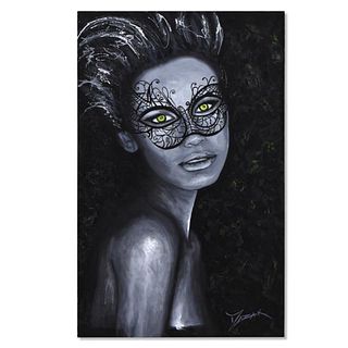 Trevor Mezak, "Jade" Original Acrylic Painting on Gallery Wrapped Canvas, Hand Signed with Letter Authenticity.
