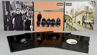 Oasis - 12 inch vinyl's all original pressings one sided promos of ﾑI Am The Walrusﾒ, ﾑRoll With Itﾒ, ﾑRound Are Wa