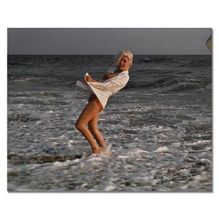 George Barris (1922-2016), "Marilyn Monroe: The Last Shoot" Photograph Printed from the Original Negative, Hand Signed and Numbered Inverso 49/99 with