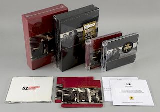 U2 - The Joshua Tree & The Unforgettable Fire Remastered Box sets & album CDﾒs, two promo CDﾒs & two interview CD's with 