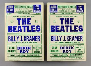 The Beatles - Winter Gardens Margate limited edition reprint concert posters, reprint by Beatcity in 2001, 15 x 10 inches (ap