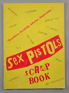 The Sex Pistols Scrapbook - Ray Stevenson, 1977, first edition of Ray Stevenson's self-published collage of Sex Pistols photo