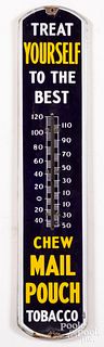 Mail Pouch Tobacco advertising thermometer