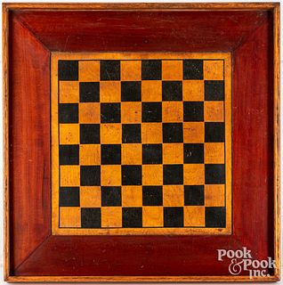 Mixed woods double sided gameboard, ca. 1900