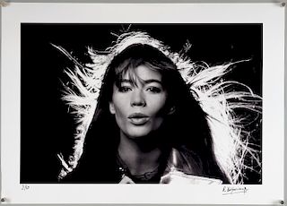 Roger Kasparian (b.1938) Francoise Hardy, ca. 1963, Gelatin silver print, printed later, signed & numbered 2/10 in black ink 