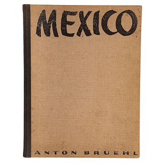 Bruehl, Anton. Photographs of Mexico. New York: Delphic Studios, 1933. fo. marquilla, 4 h. + 25 fotograbados. Edición...