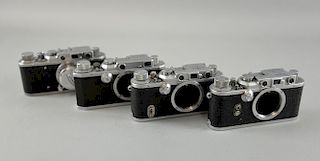 Cameras - Nicca Type - 4 Camera Company Ltd No 80935, Tower Type - 3 No 34814, Canon No 18267 & Russian camera in the style o