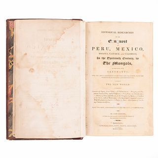 Ranking, John. Historical Researches on the Conquest of Peru, Mexico, Bogota, Natchez, and Talomeco. London: 1827.