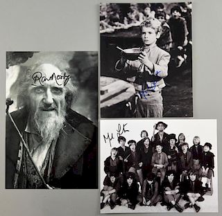 40+ Autographs - Oliver! - Three signed photographs, one of Ron Moody & two of Mark Lester, The Royle Family - Six signed aut