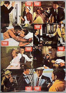 James Bond From Russia With Love (R-1980's) Set of 8 un-cut German lobby cards, rolled, 23 x 33 inches