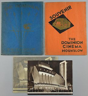 Four 1930's cinema programmes for the openings of the Dominion Walthamstow 1930, Dominion Hounslow 1931 & two for the Granada