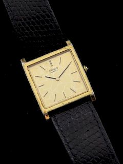 Gentleman's Seiko wristwatch owned by Sir Christopher Lee, engraved 'Christopher Lee' to reverse.Provenance: From the Estate 