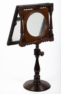 GEORGE III MAHOGANY ZOGRASCOPE / PICTURE VIEWER
