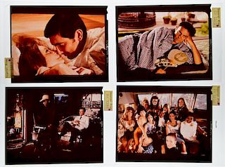 James Bond - 23 original colour transparencies showing scenes from the early Bond movies, Sean Connery, George Lazenby & Roge