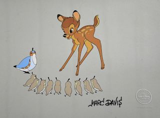 Walt Disney - Marc Davis (1913-2000) - Limited edition serigraph cel, edition 2500 of Bambi, signed in black to lower right, 