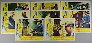 The Ipcress File (1965) Set of 8 lobby cards, starring Michael Caine, Universal, 11 x 14 inches (8)