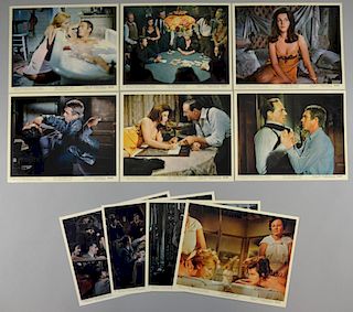 The Cincinnati Kid (1965) Set of 12 front of house cards for the film starring Steve McQueen, 10 x 8 inches (12)