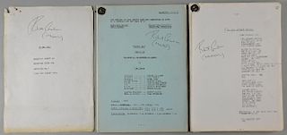 Doctor Who - Rehearsal Script for Episode 2: Nightmare of Eden by Bob Baker, August 1979, starring Tom Baker, signed on the f