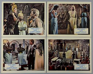 She (1965) 4 British Front of House cards, Hammer Film Productions, 10 x 8 inches (4)