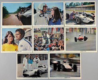 Grand Prix (1966) 8 British Front of House cards, 10 x 8 inches (8)