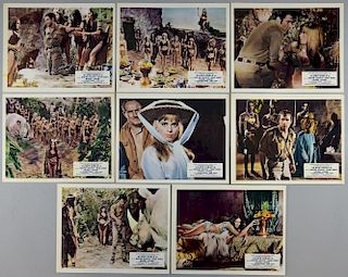 Slave Girls (1966) 8 British Front of House cards, Hammer Film Production, 10 x 8 inches (8)
