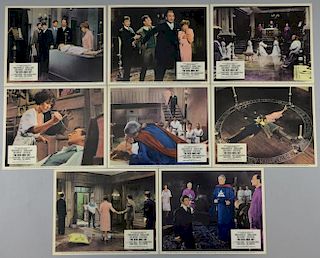 The Devil Rides Out (1968) 8 British Front of House cards, Hammer Film Production, 10 x 8 inches (8)