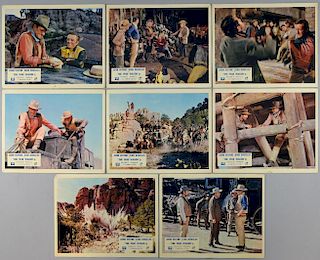The War Wagon (1967) 8 British Front of House cards, 10 x 8 inches (8)