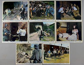 Von Ryanﾒs Express (1965) 8 British Front of House cards, 10 x 8 inches (8)