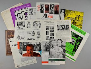 Collection of UK Exhibitorsﾒ Campaign Books & Synopsis for movies including Planet of the Apes, Bonnie & Clyde, Dracula Has
