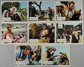 The Good, The Bad and The Ugly (1966) 8 British Front of House cards, 10 x 8 inches (8)