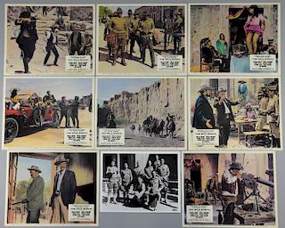 The Wild Bunch (1969) 8 British Front of House cards, 10 x 8 inches & another black & white photo (9)