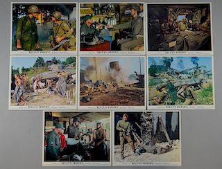 Kelly's Heroes (1970) 8 British Front of House cards, 10 x 8 inches (8)