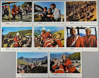 Zulu (R-1970's) 8 British Front of House cards, 10 x 8 inches (8)