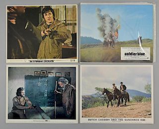 British Front of House cards including Butch Cassidy and The Sundance Kid (7), Che! (8), Soldier Blue (8) & Straw Dogs (8), 1