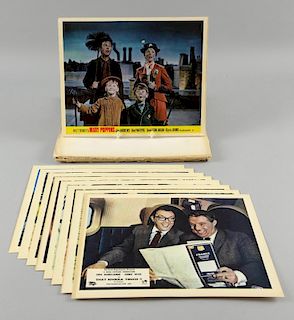 6 Movie front of house sets including Walt Disney's Mary Poppins (set of 12), That Riviera Touch, The Magnificent Two, They'r
