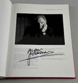 Actor/ Actress Autographs: A copy of 'Off Stage - 100 Portraits Celebrating the RADA Centenary' by Miranda Sayer, featuring 6