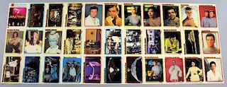 Star Trek - The Motion Picture: A sheet of uncut trading cards, 1979, no. 1-34, featuring scenes from the film, length 28 inc